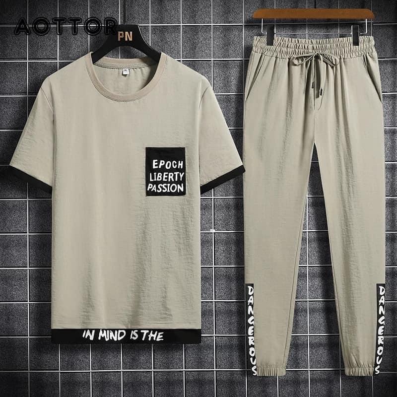 Trendy Men T-shirt And Joggers