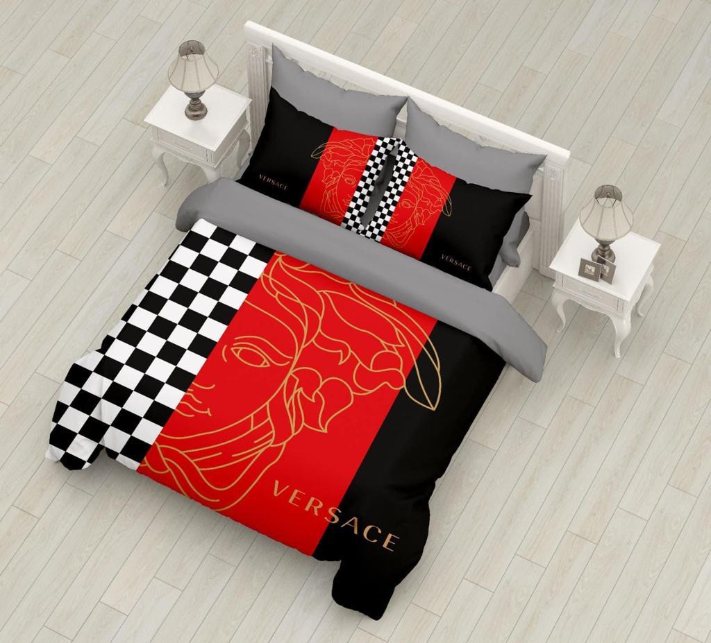 New Versace Luxury Bedsheet With Duvet And Pillow Cases