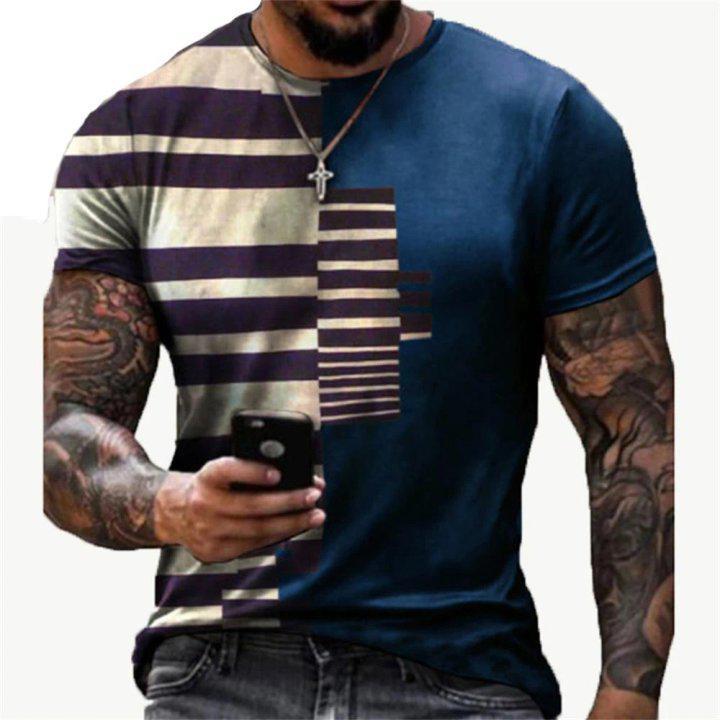 3D Graphic Printed Short Sleeve Shirts Abstract Print