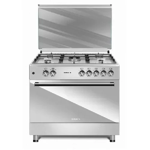 Maxi 60 CM * 90 CM- 5 Gas Burners- Inox(Euro pool gas System)