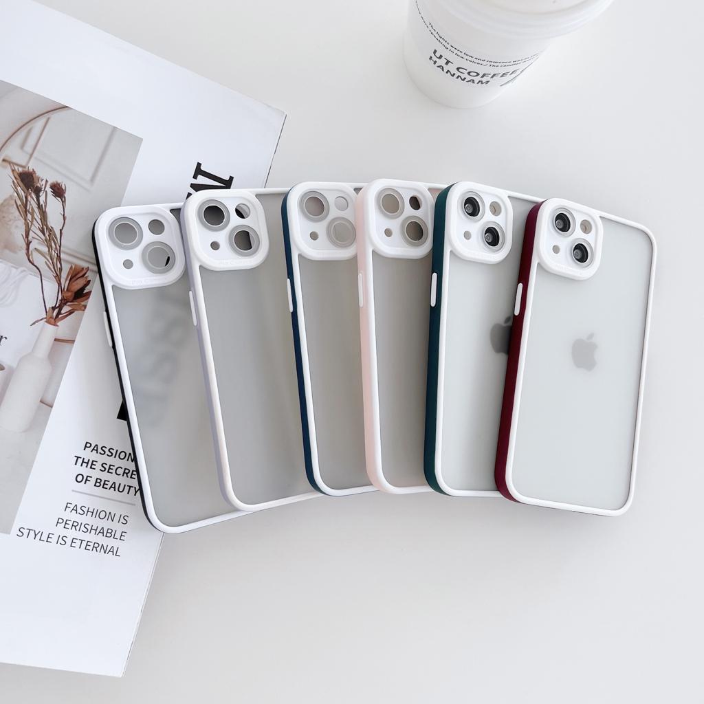 Simple Semi-transparent Suitable For Iphone13 Mobile Phone Case