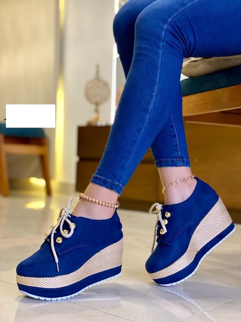 Ladies Wedge High Sole Fashion Shoes