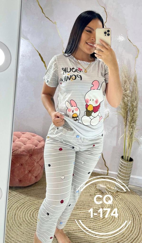 Fashion Top & Trouser Nightwear - 2-piece Set