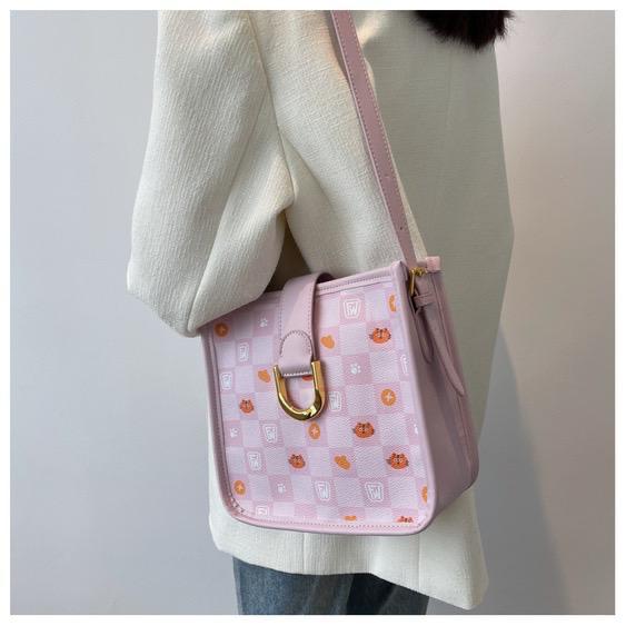 Fashion Large-capacity Plaid Commuter Single-Shoulder Bag