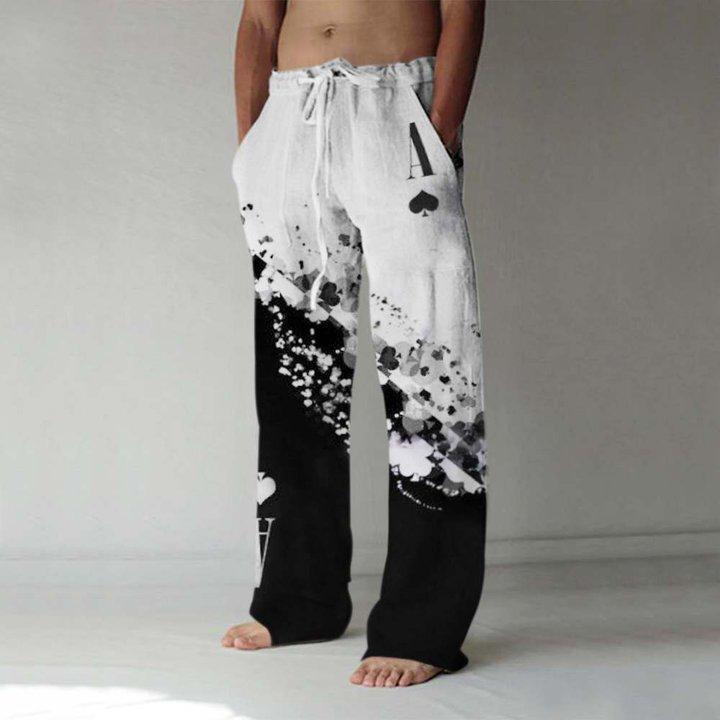 Printed Men's Casual Summer Pant Trouser