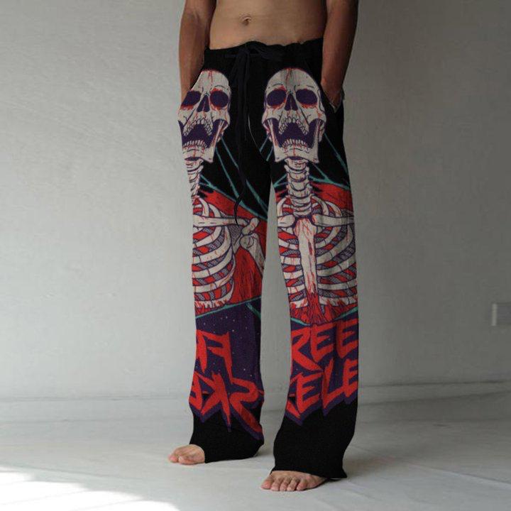 New Lace-Up Men's Printed Summer Pant Trouser