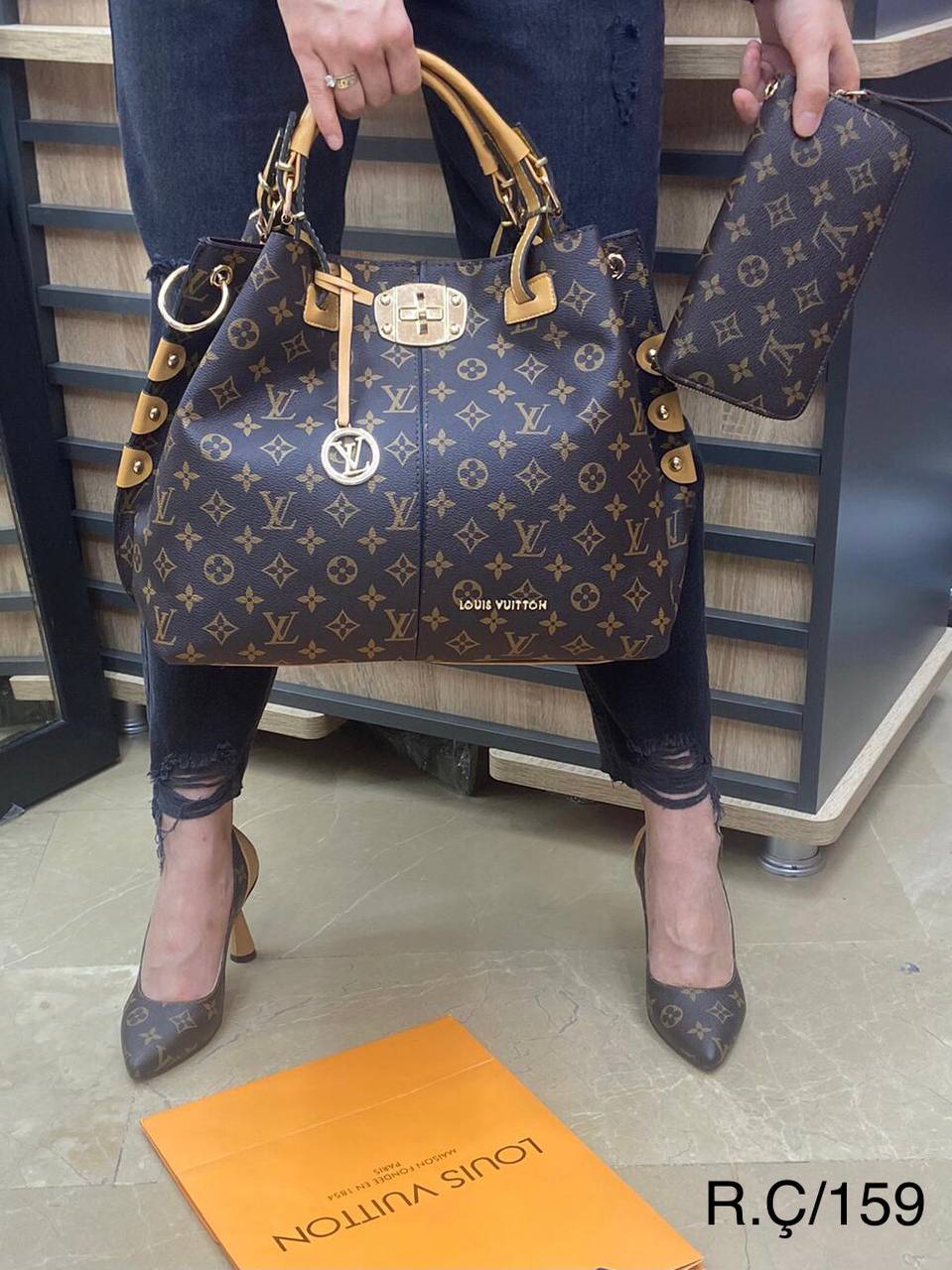 Designer Turkey Louis Vuitton Shoe And Bag-Set