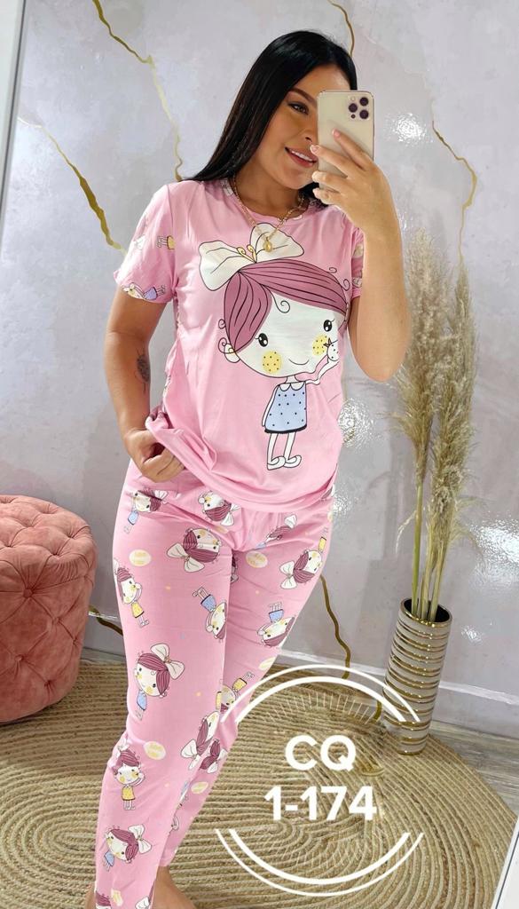 Fashion Top & Trouser Nightwear - 2-piece Set