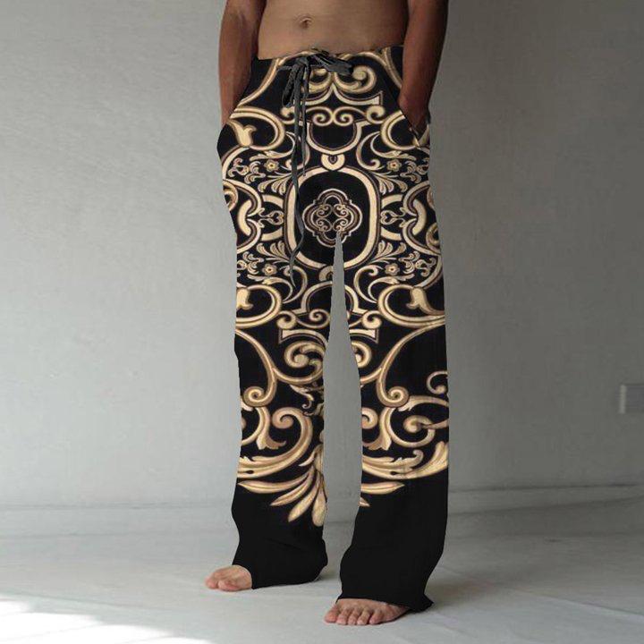 Quality Trendy Lace-Up Print Summer Pant