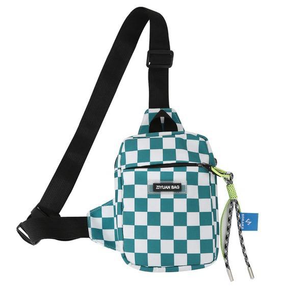 Fashion Plaid Waist Single Shoulder Mobile Phone Bag