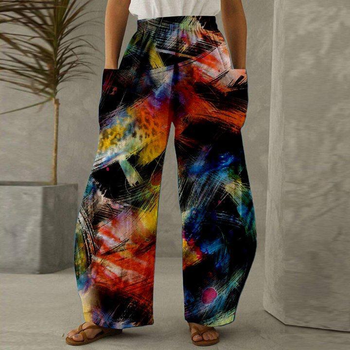 Ladies Quality Ankara Palazzo Trouser