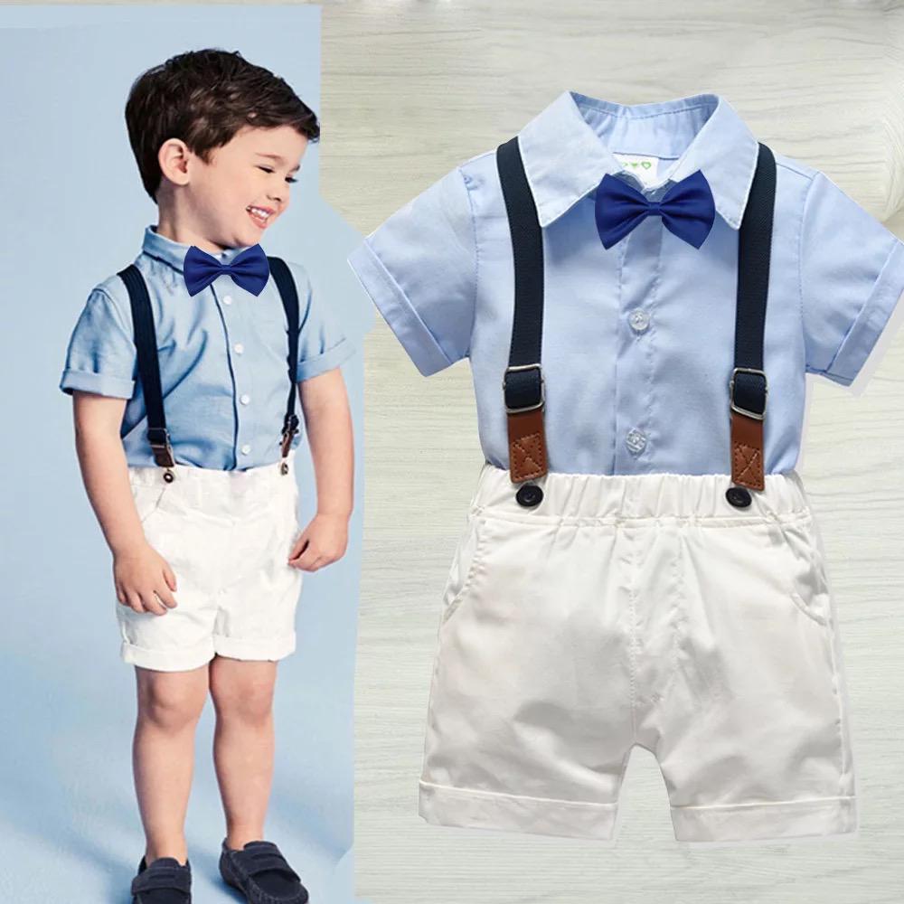KIDDIES SUITS PRINT SHIRT WITH SHORT FOR BOYS