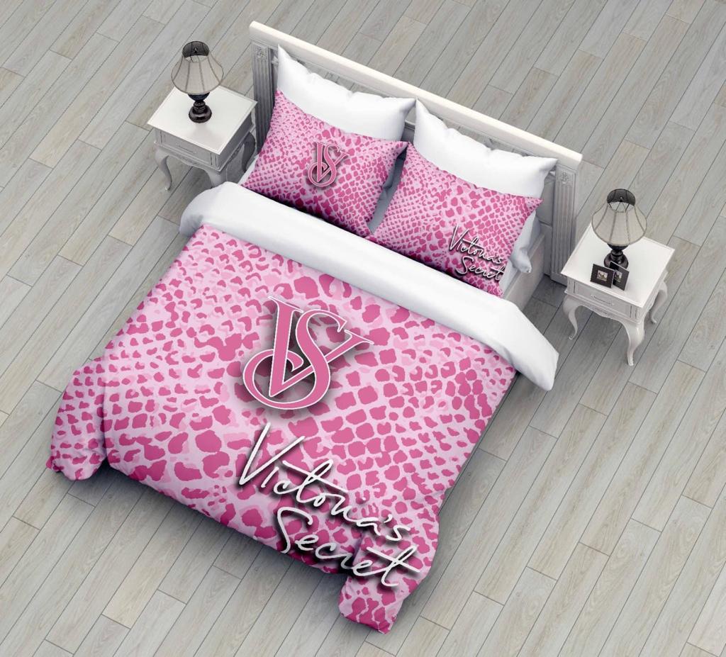 Victoria Secret Luxury Bedsheet With Duvet And Pillow Cases