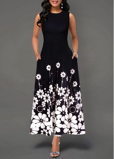 DESIGNERS FLOWER PRINT LADIES DRESS