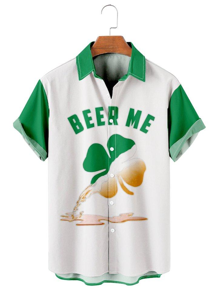 Printed Casual Men's Short Sleeve Shirt