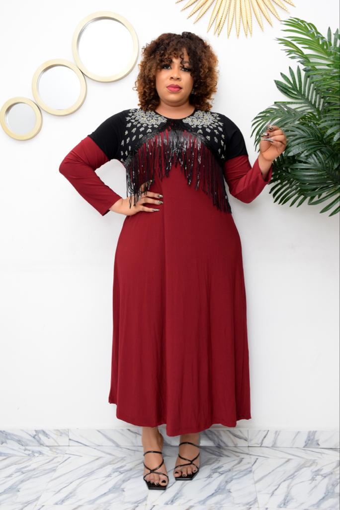 Solid Color Women Free Body Gown