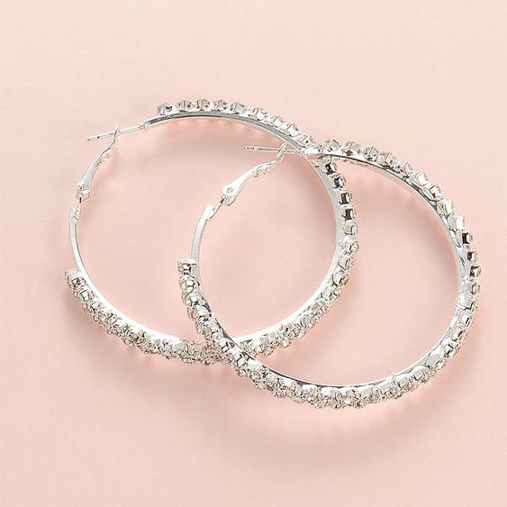 Fashion Jewelry Claw Chain Double Drain Drill Earrings