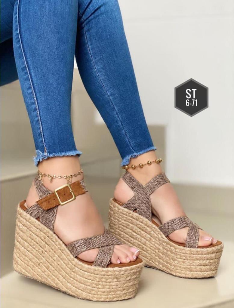 Ladies Imported Wedge Sandal