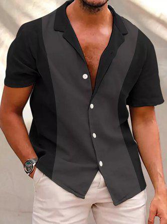 Designer Casual Short Sleeve Men's Shirt