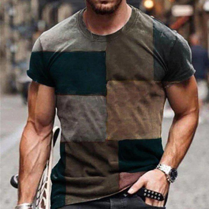 3D Graphic Printed Short Sleeve Shirts Abstract Print