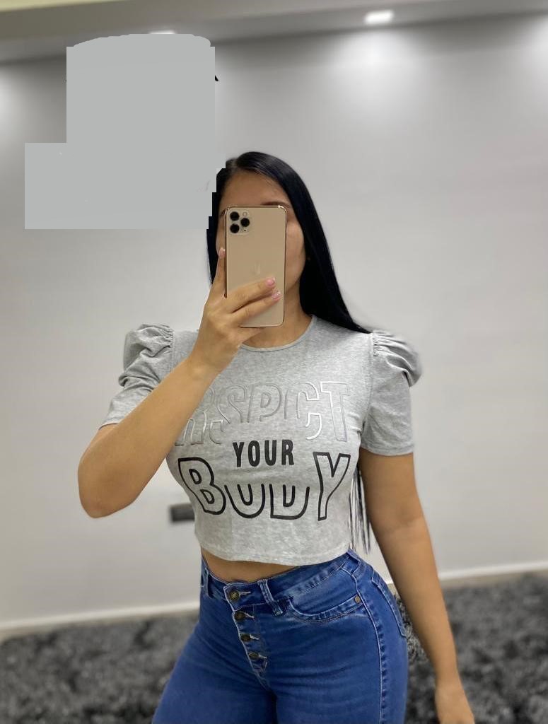 Ladies Stylish Printed Crop Top