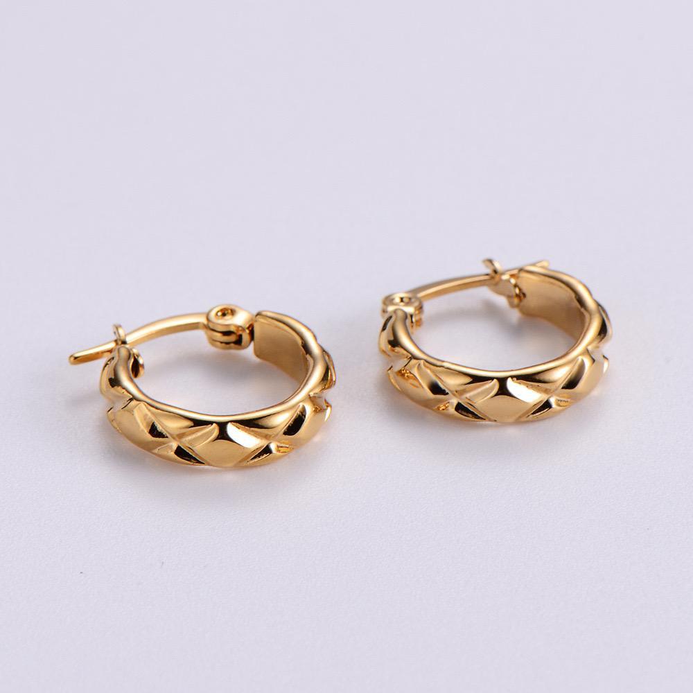 Fashion Gold-plated Stainless Steel Bone Earing