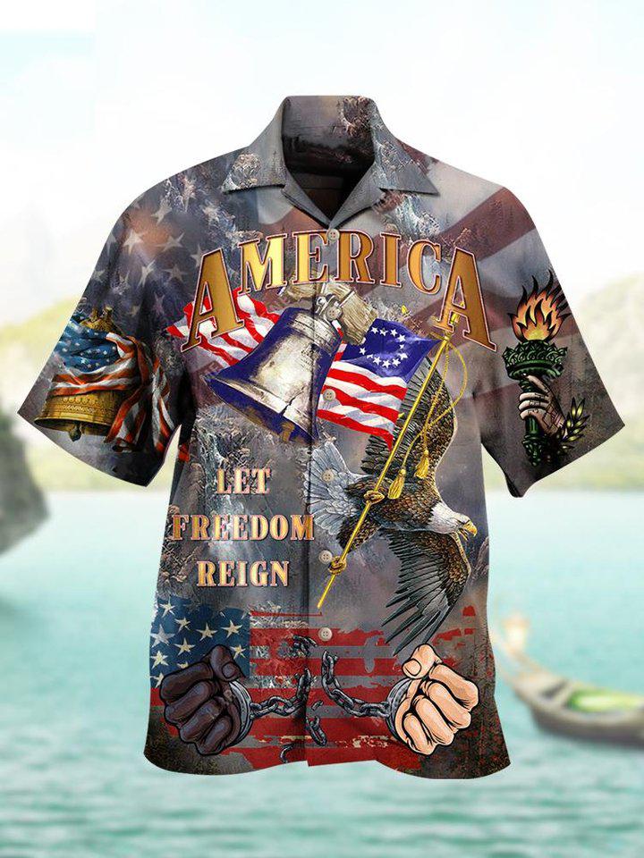 Men's New Quality Wild West Short Sleeve Shirt