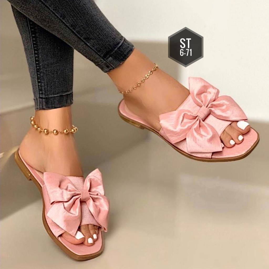 Flat Shoes Female Woman's Slippers Lady Med Platform Slides Fashion 2021  Girl Luxury Soft Rubber Pu Female Shoes Slippers Soft L - Women's Slippers  - AliExpress