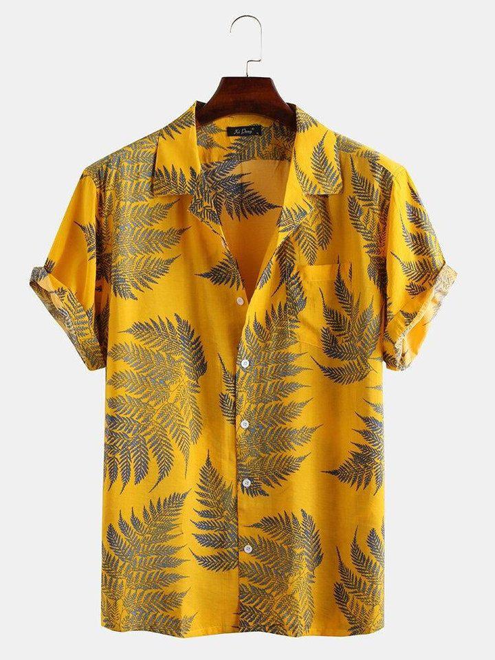 Men's Classy Printed Short Sleeve Shirt