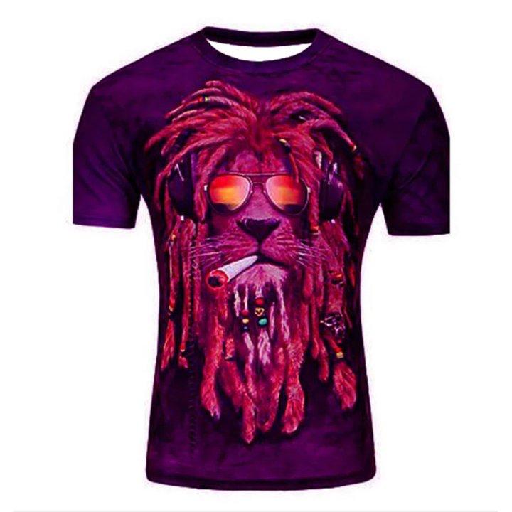 3D Graphic Printed Short Sleeve Shirts Abstract Print