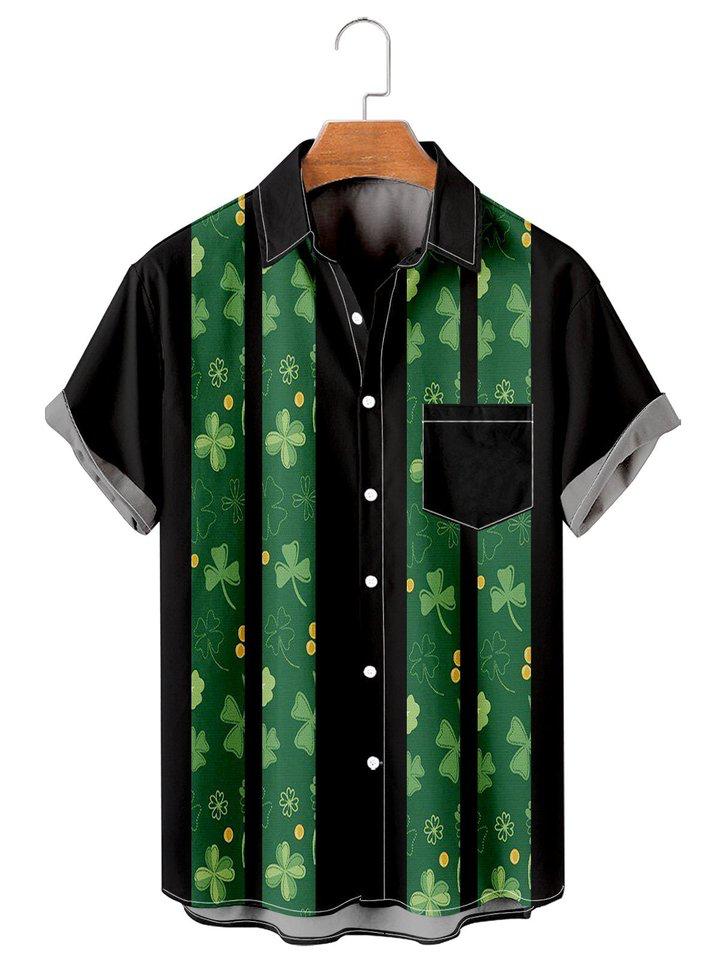 Summer Printed Men's Short Sleeve Casual Shirt