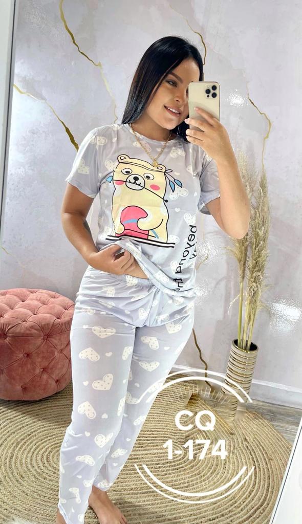 Fashion Top & Trouser Nightwear - 2-piece Set