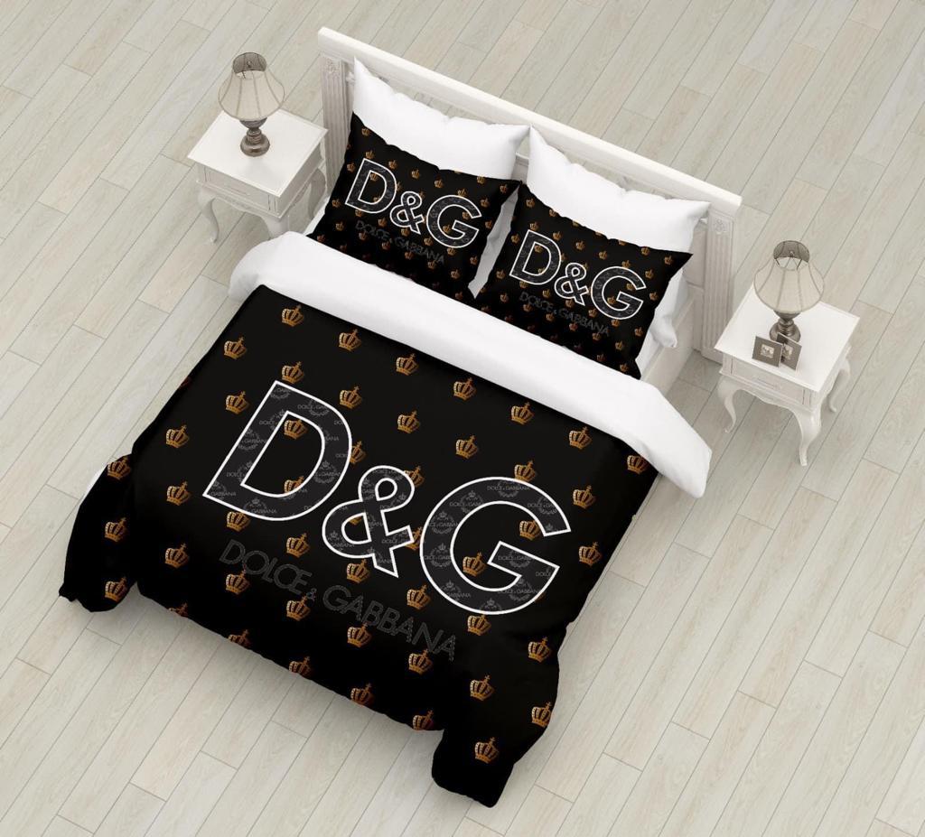 Luxury D&G Bedsheet With Duvet And Pillow Cases